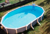 oval above ground pools